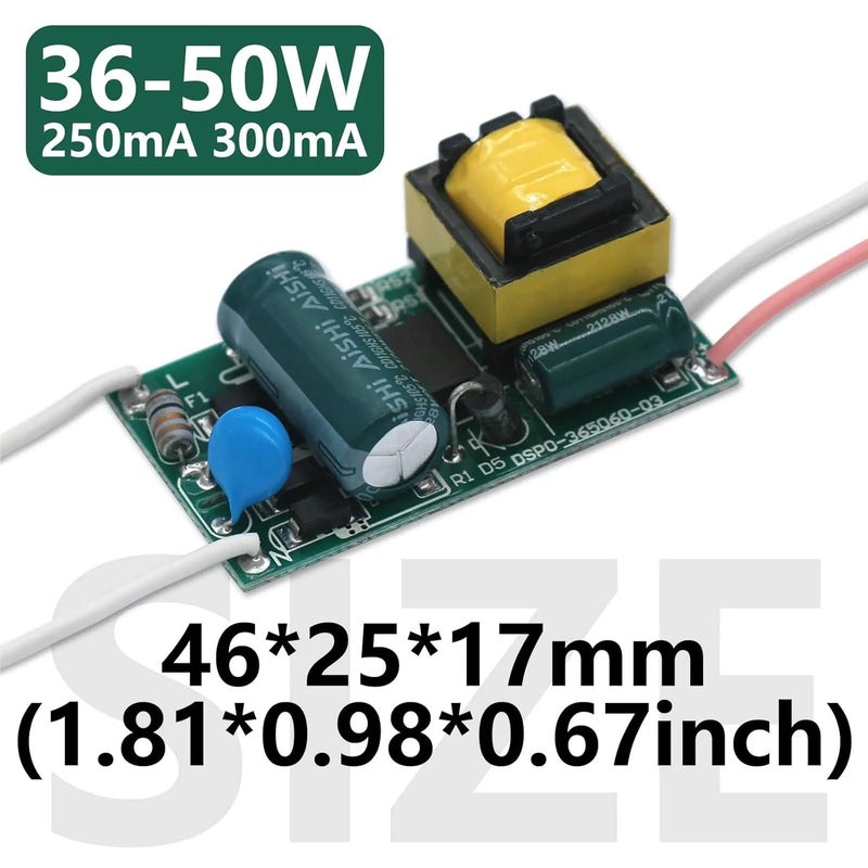 سائق LED 18 36W DC54 108V 300mA محول طاقة لتجهيزات الإضاءة LED - Image 5